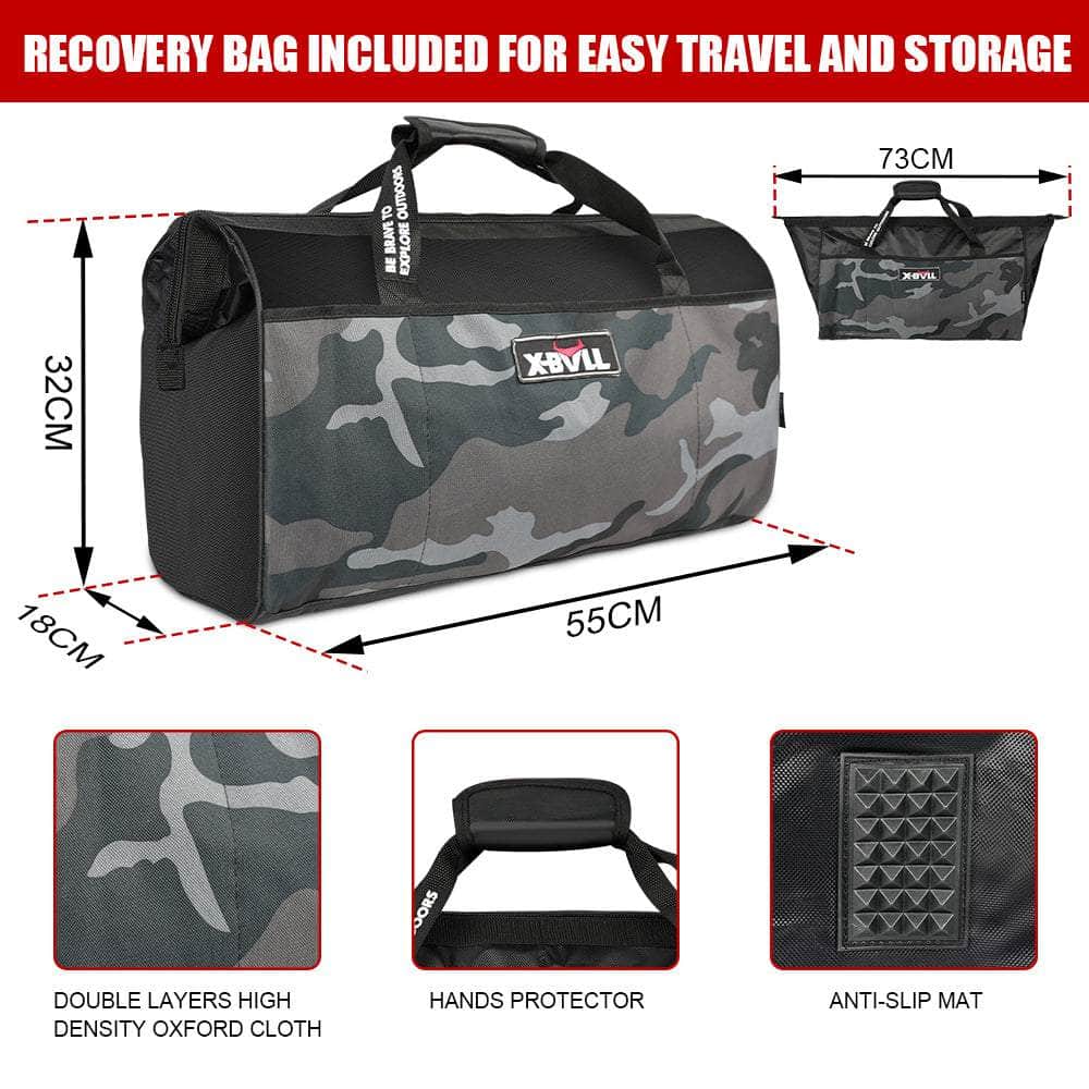 4X4 Recovery Kit With Kinetic Rope, Snatch Strap, And Tracks Gen3.0 - Red