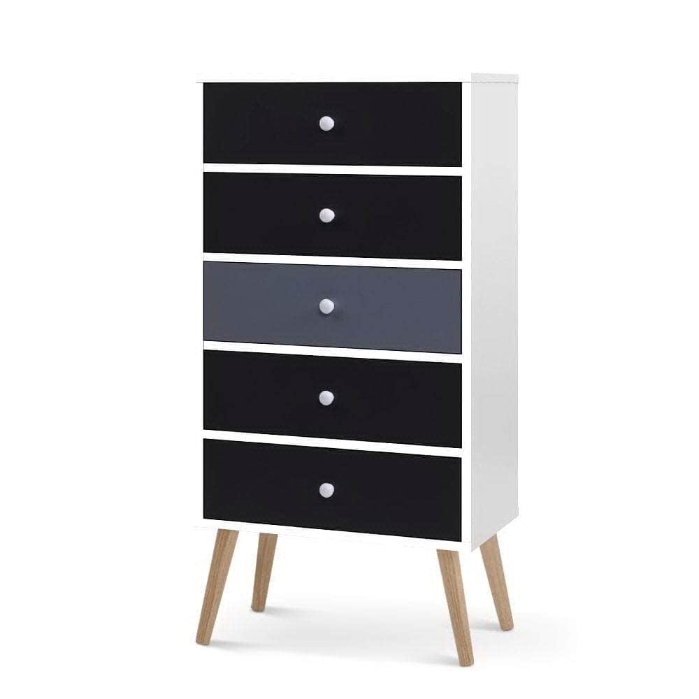 5 Chest Of Drawers - Bonds White