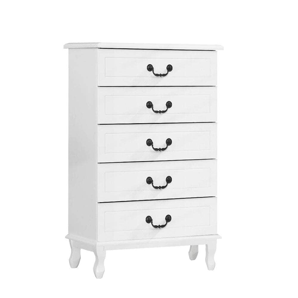 5 Chest Of Drawers - Kubi White