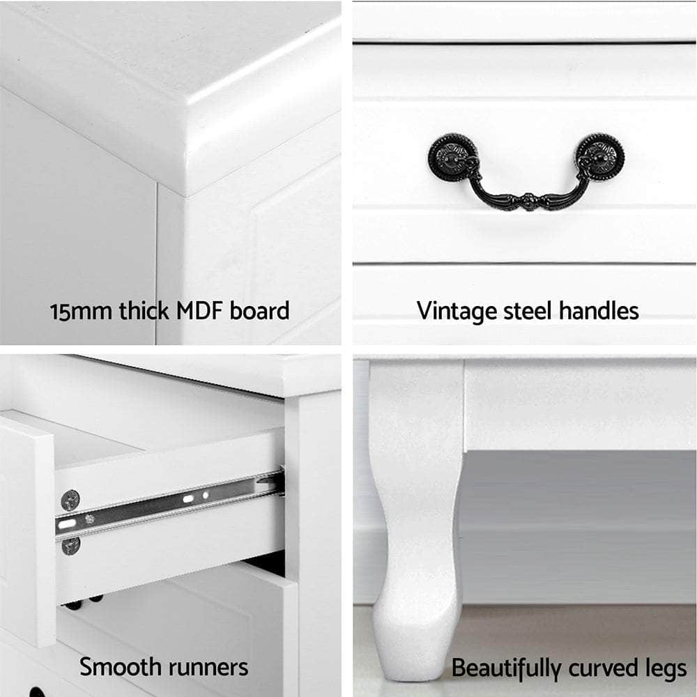 5 Chest Of Drawers - Kubi White