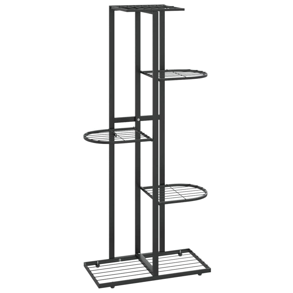 Black colour - 5-Floor Flower Stand Black Metal