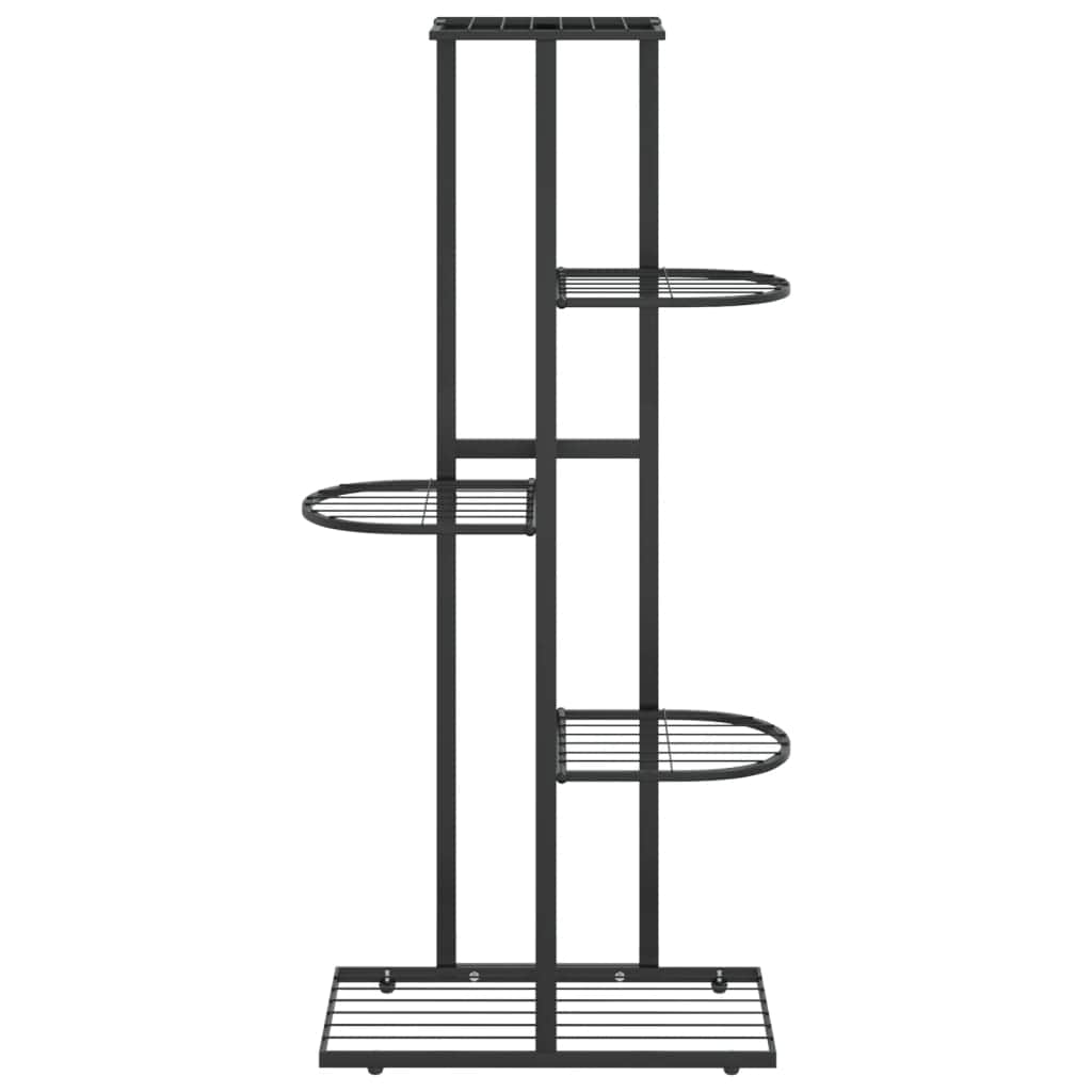 5-Floor Flower Stand Black Metal | Metal finish
