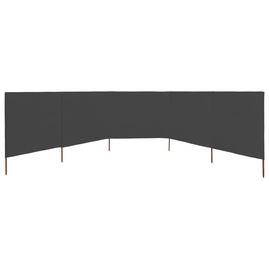 5-panel Wind Screen Fabric Anthracite