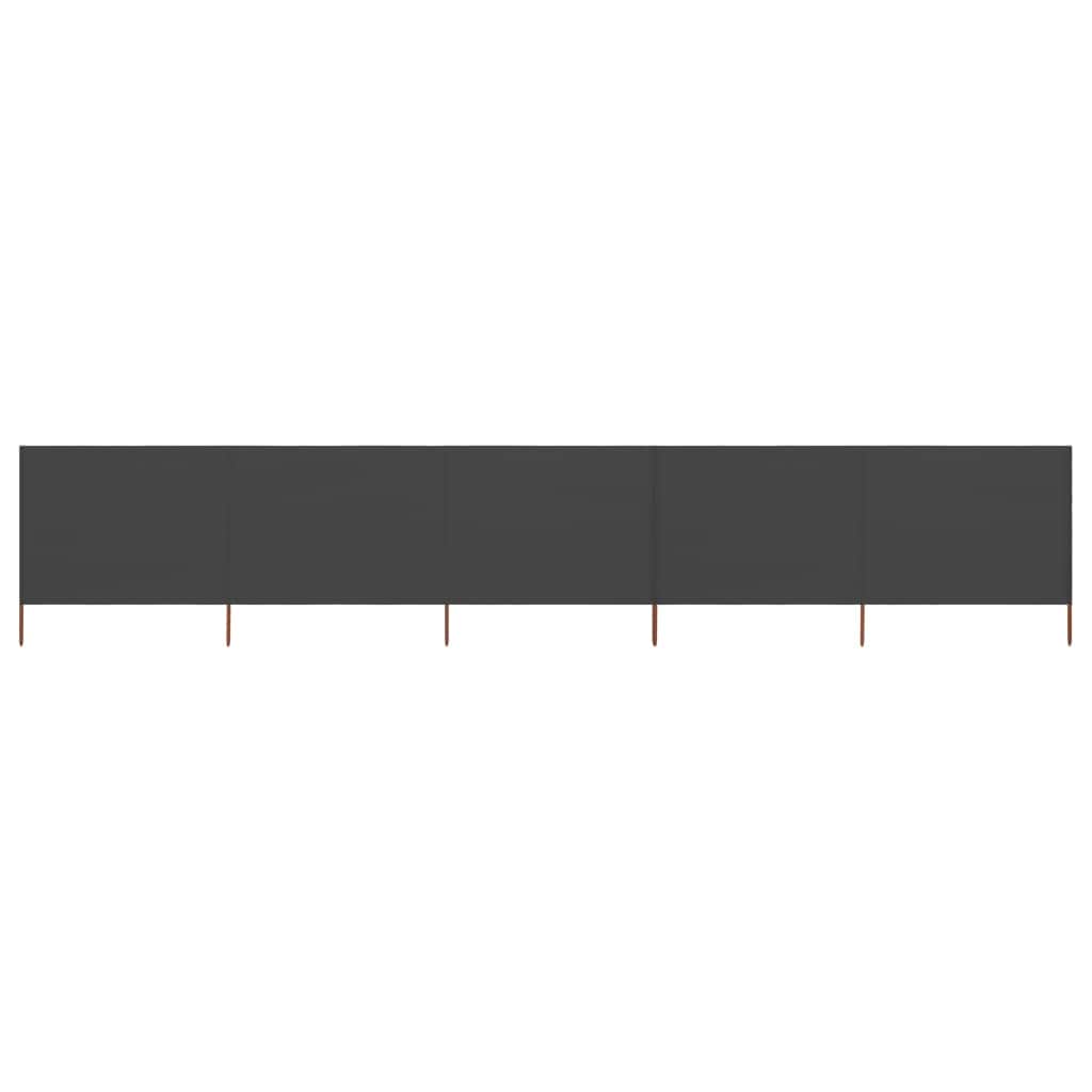 5-panel Wind Screen Fabric Anthracite