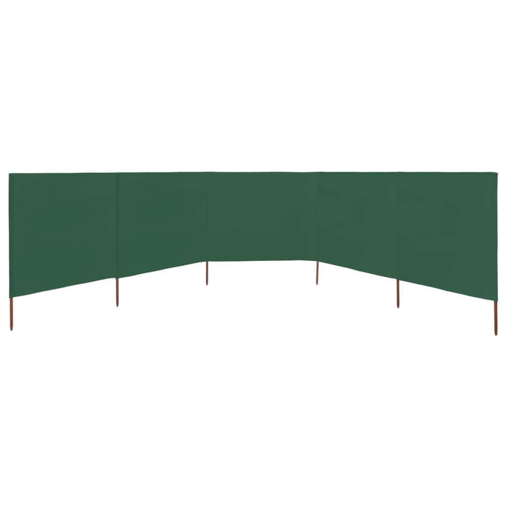 5-panel Wind Screen Fabric Green