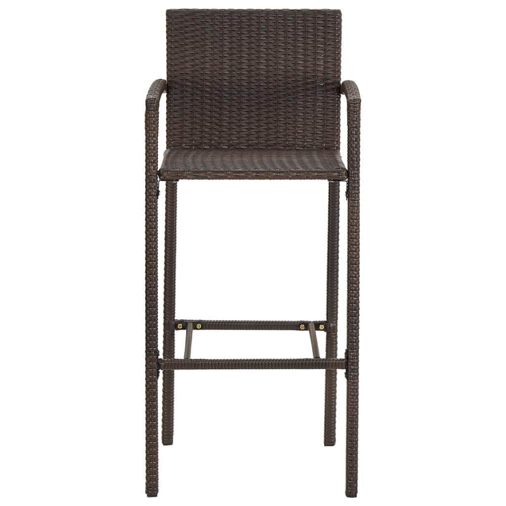 5 Piece Garden Bar Set Brown Solid Wood Acacia | Outdoor Outdoor Furniture Sets