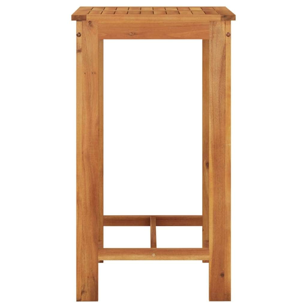 5 Piece Garden Bar Set Brown Solid Wood Acacia | Brown colour