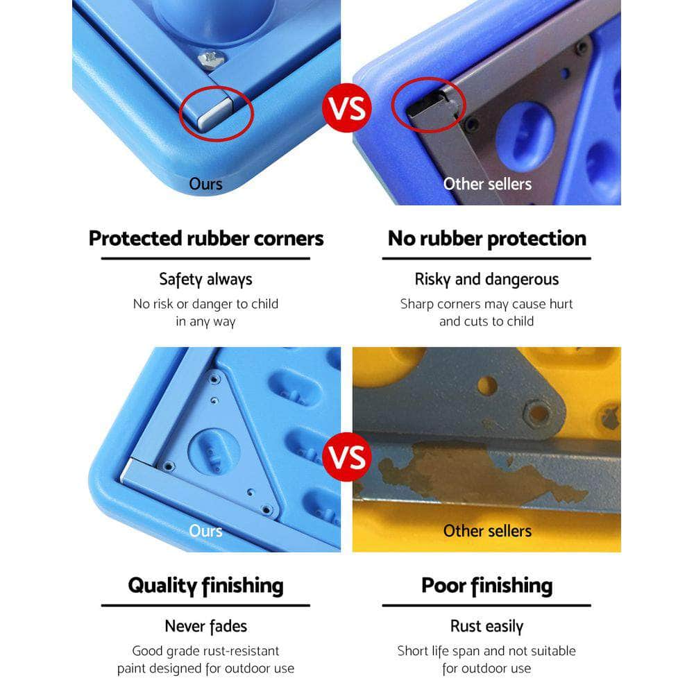 5 Piece Kids Table and Chair Set - Blue