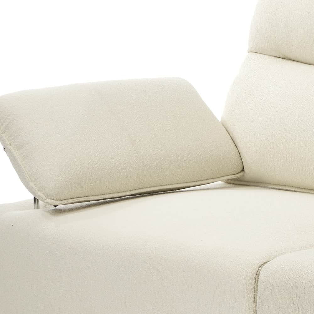 5 Seater Sofa Couch Chenille Adjustable Armrest Chair Beige