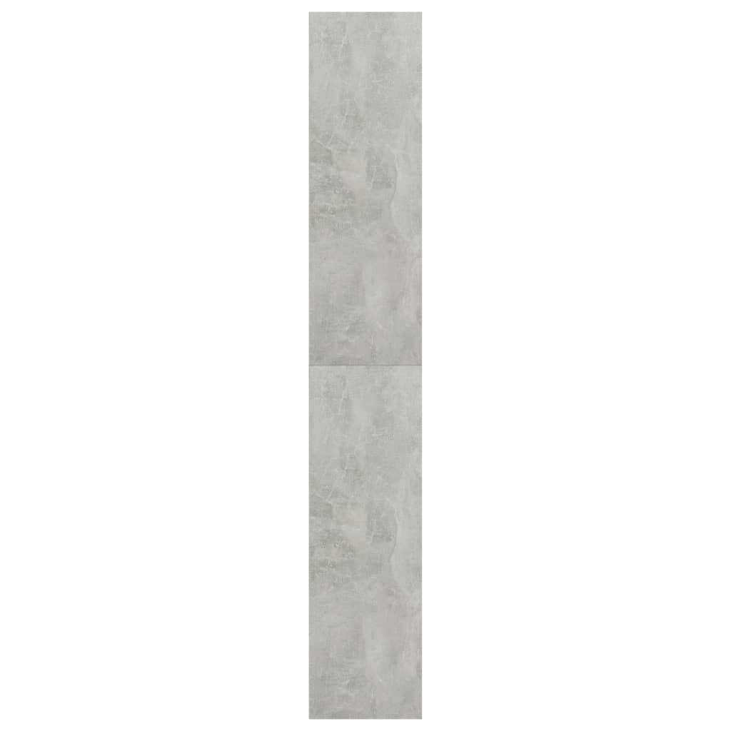 5-Tier Book Cabinet Concrete Grey Chipboard