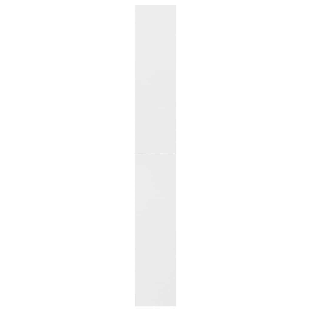 5-Tier Book Cabinet White Chipboard