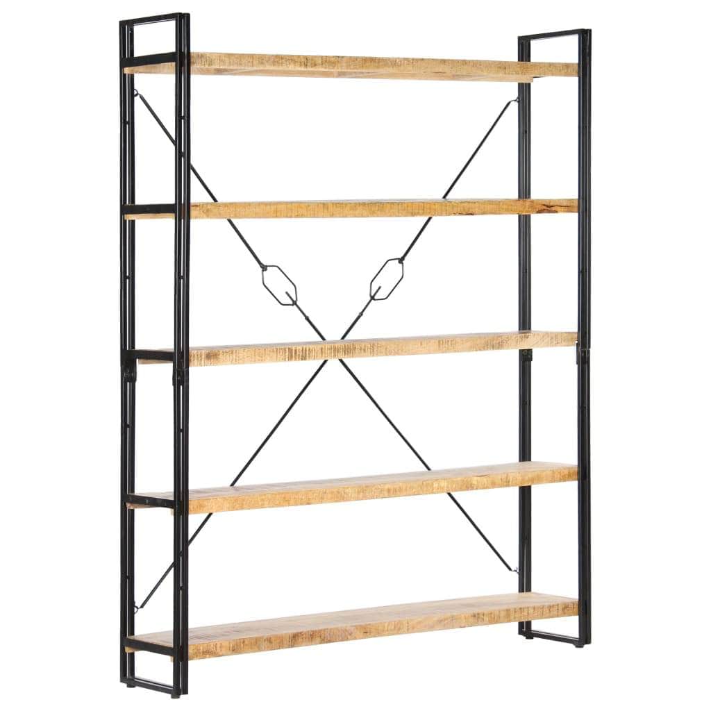 5-Tier Bookcase Solid Mango Wood