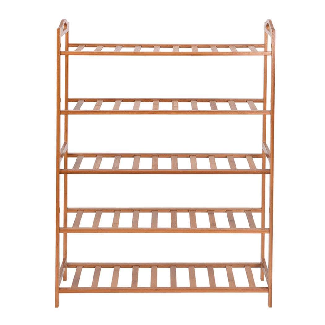5 Tiers Bamboo Shoe Rack Storage
