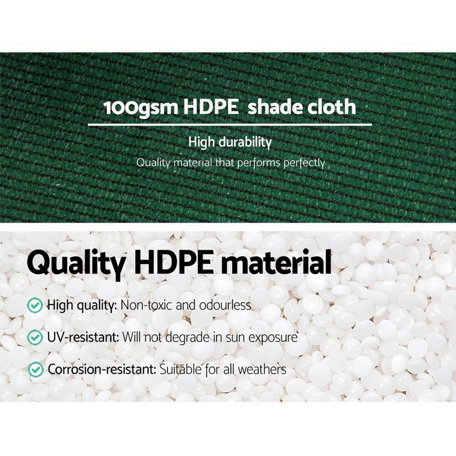 50% Shade Cloth 1.83X30M Shadecloth Sail Heavy Duty Green