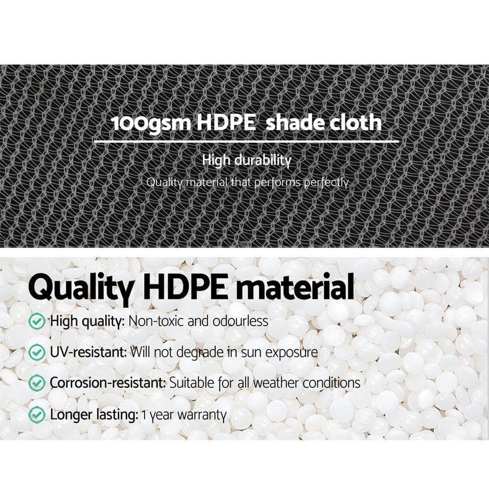 50% Shade Cloth 3.66X10M Shadecloth Wide Heavy Duty White