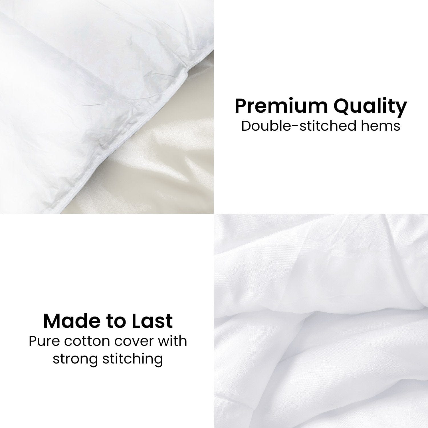 bedding - 500GSM Duck Down Feather Quilt Comforter Doona - Queen/King/Super King - photo 11
