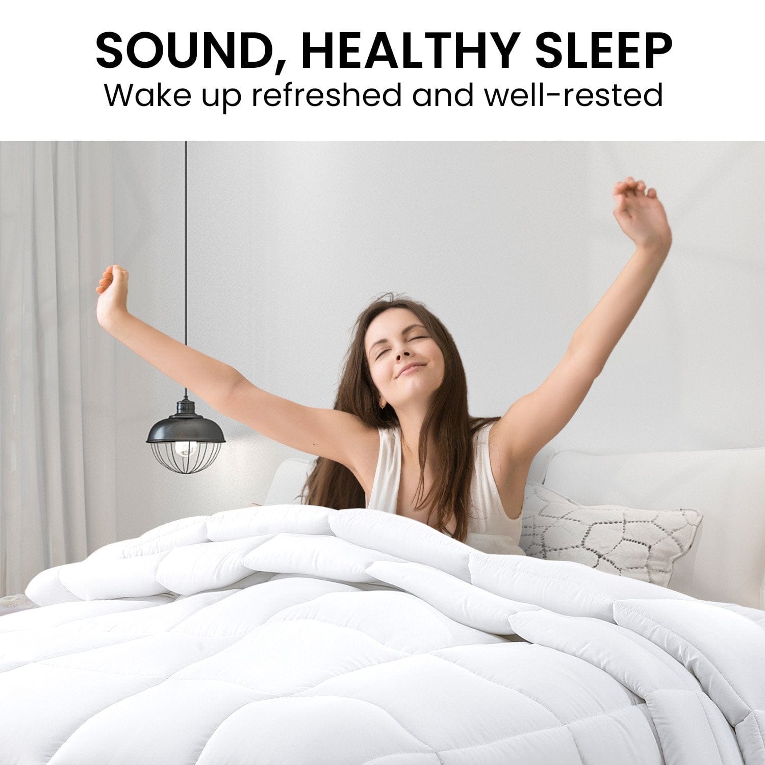 500GSM Goose Down Feather Comforter Doona - Queen/King/Super King, bedding