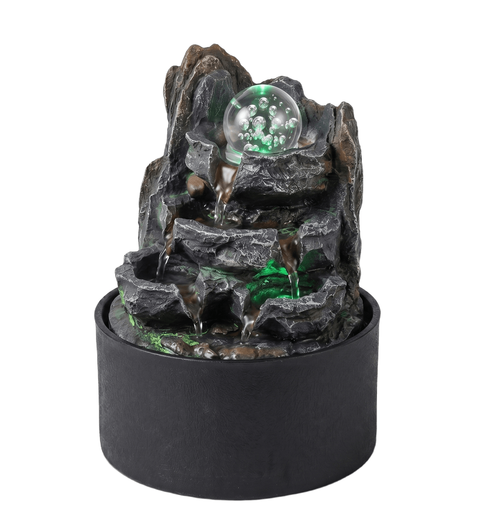Tabletop Water Fountain LED Light 3 Flow Levels | Simpledeal