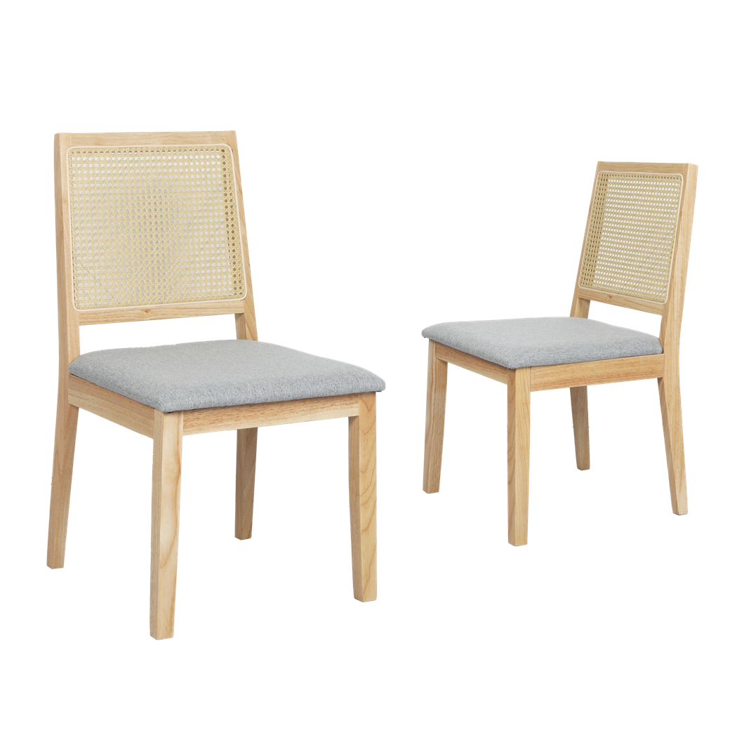 Premium 6XCane Dining Chair Rattan Armless Seat  Easy Assembly