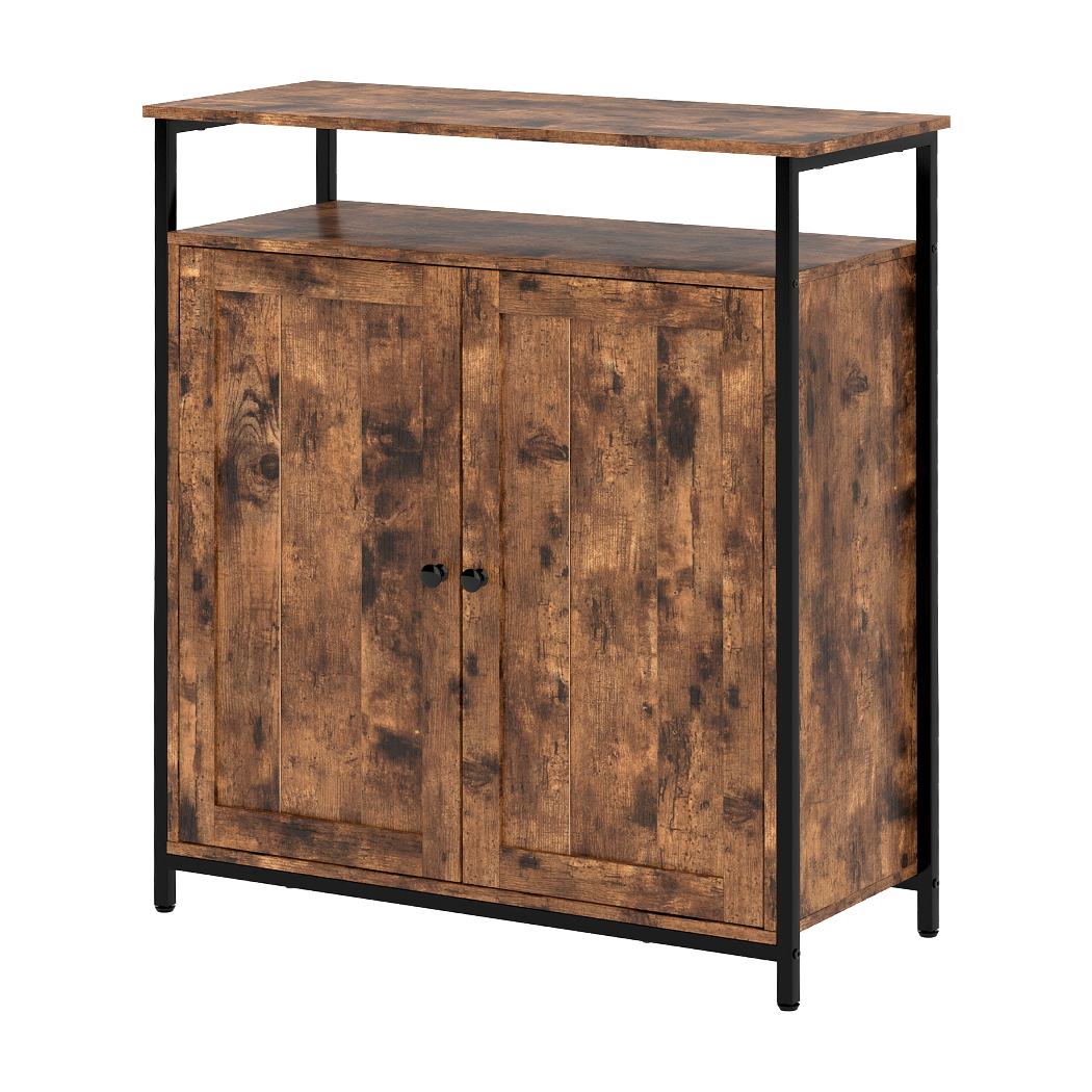 Storage Cabinet Walnut Adjustable 68.6x30x80cm