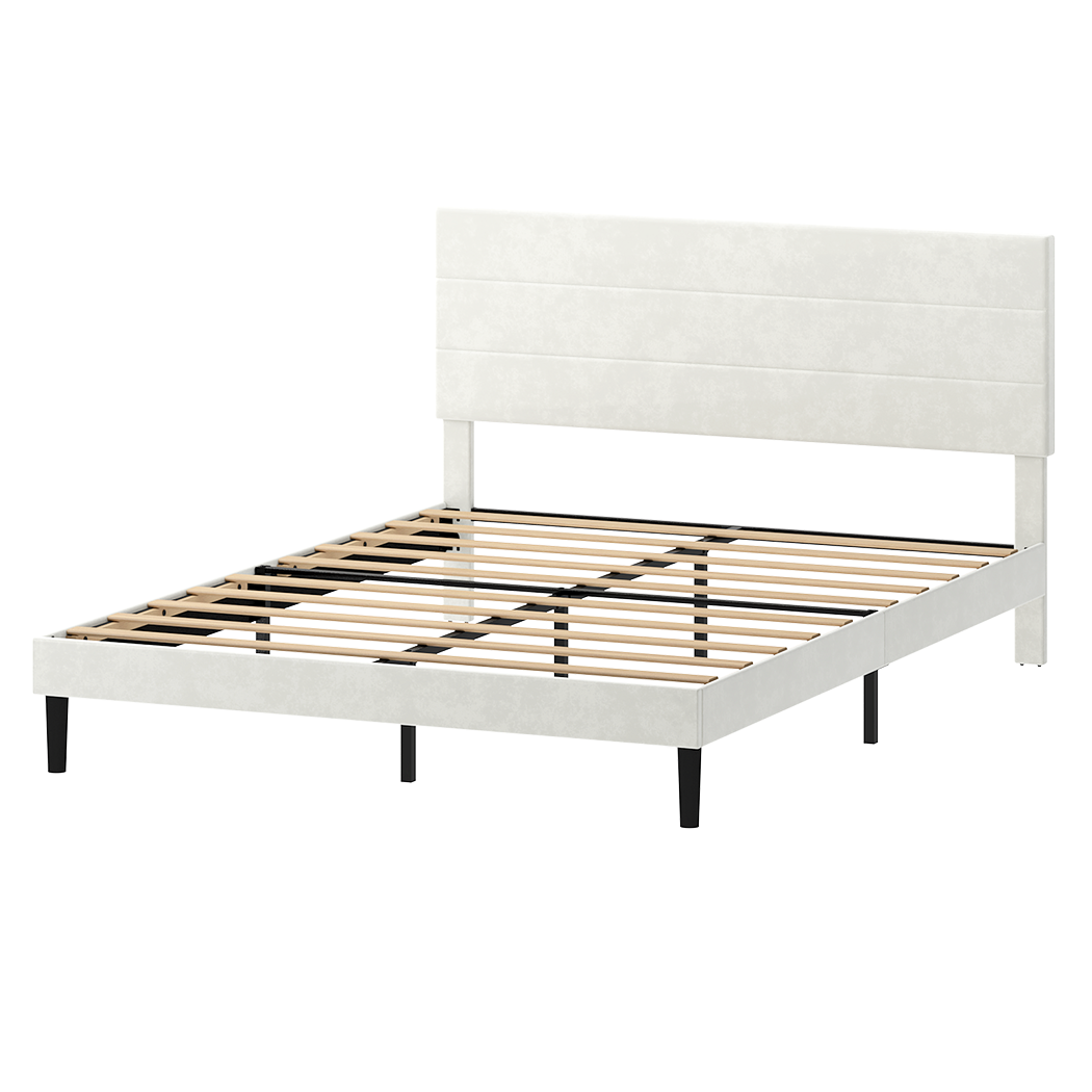 Double Bed Frame Upholstered 190x139.5x113cm