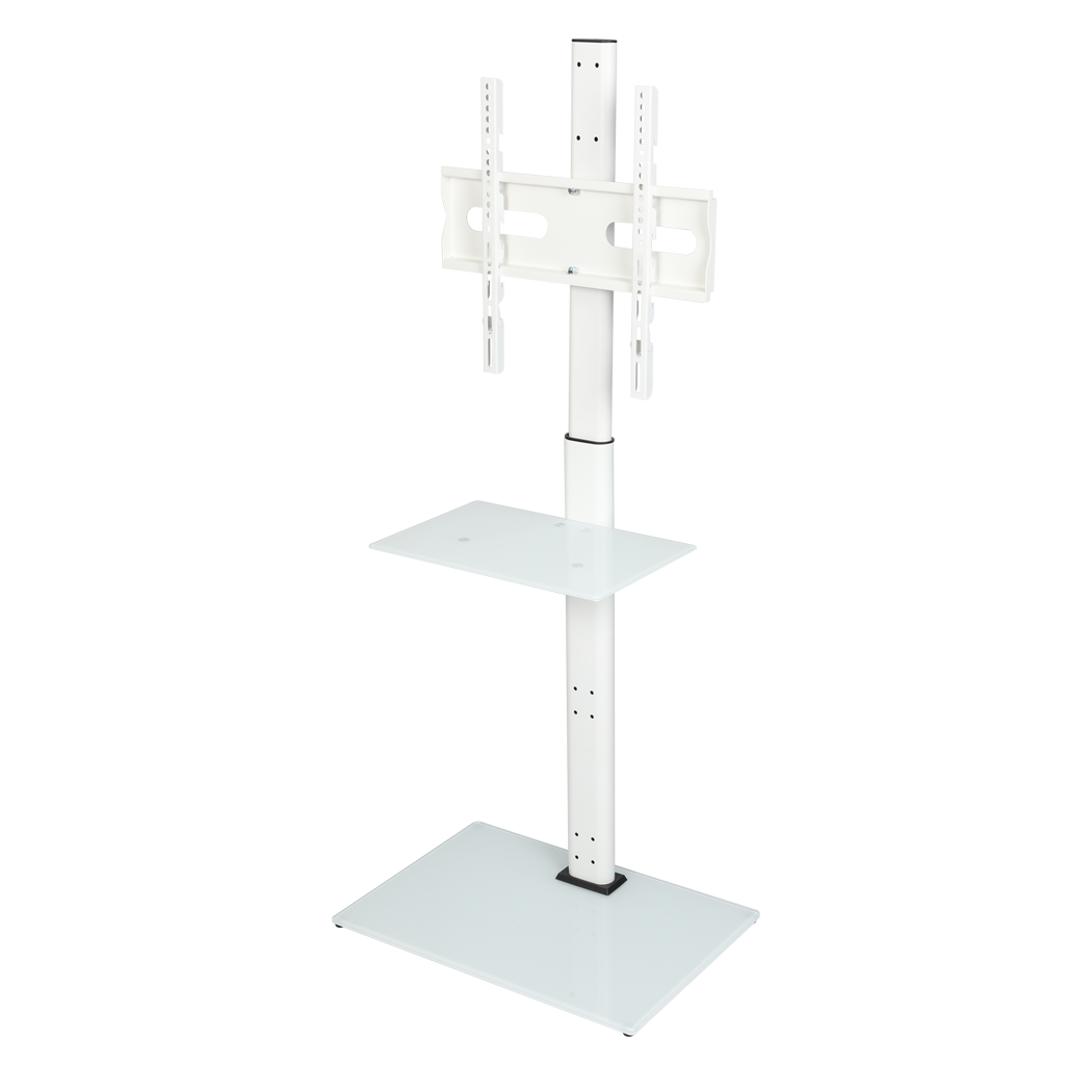 Tv Floor Stand Adjustable White 100x100cm