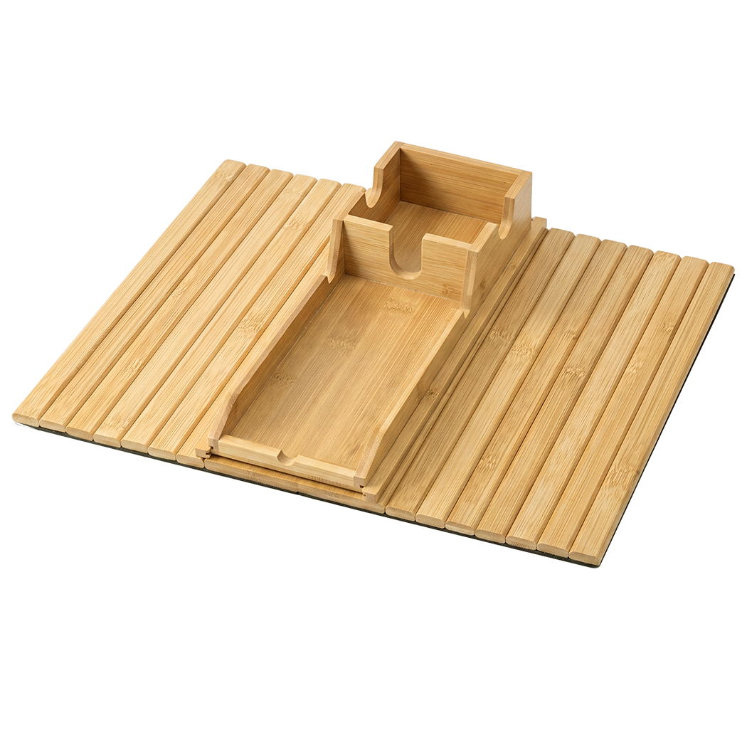 Bamboo Sofa Arm Tray Cup Holder Table | Simpledeals
