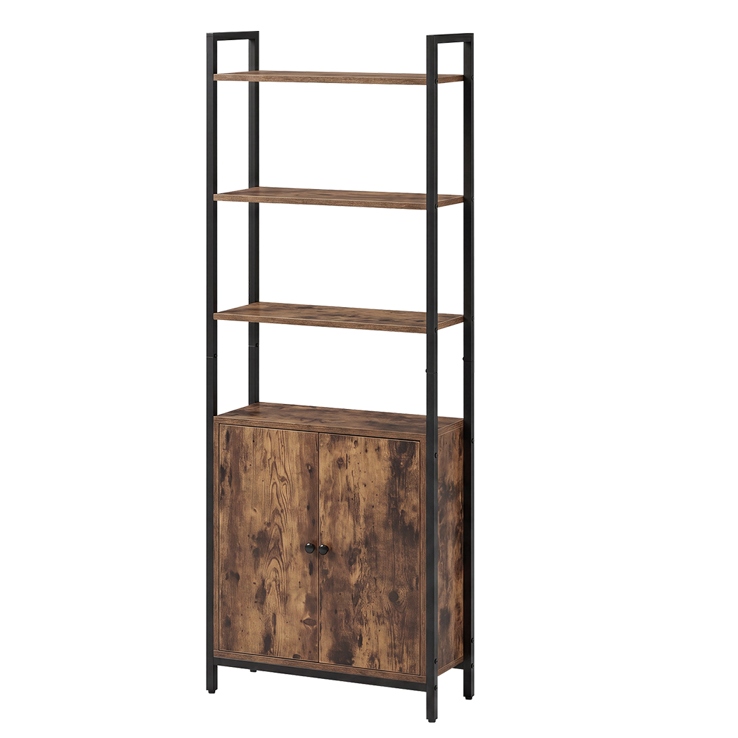 6 Tier Bookshelf Storage Cabinet Adjustable Shelves | Simple