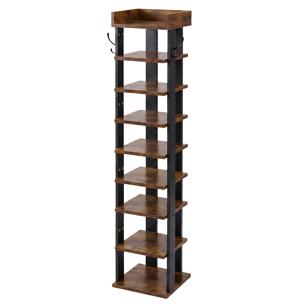 9-Tier Narrow Shoe Rack Vertical Storage | Simpledeals