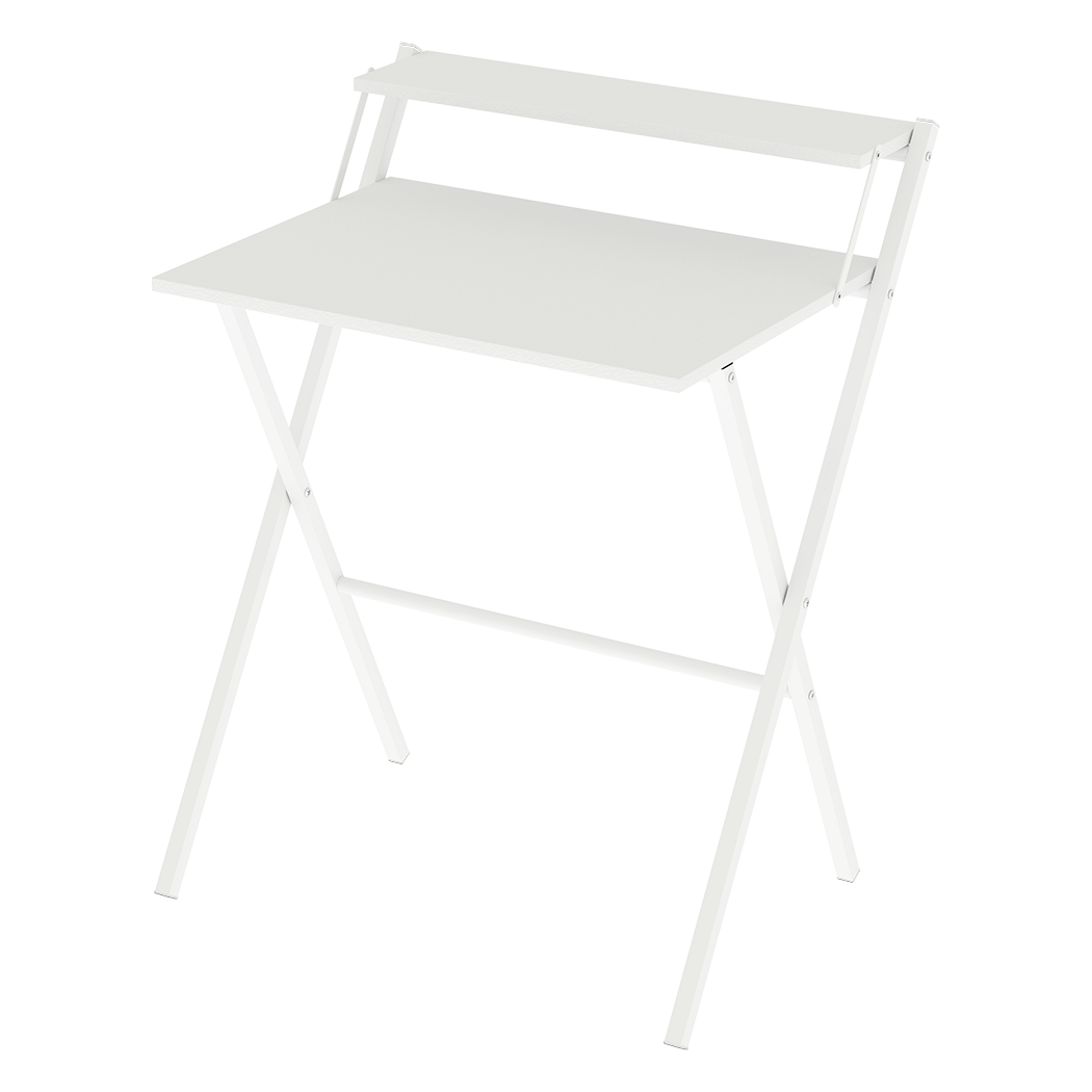 Foldable Computer Desk White Office 67.5x45x84cm