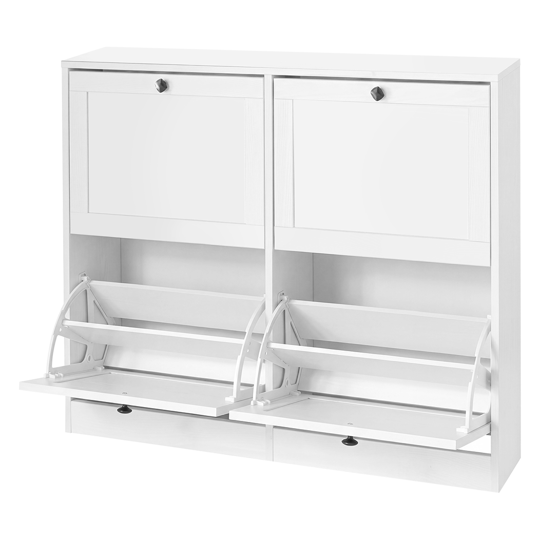 Flip Drawer Shoe Cabinet 4 Drawer Tall Slim | Simpledeals