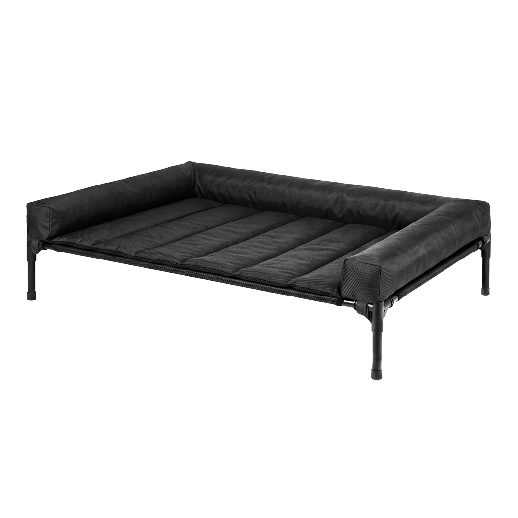 Large Dog Bed Black Breathable 107x76x18.5cm