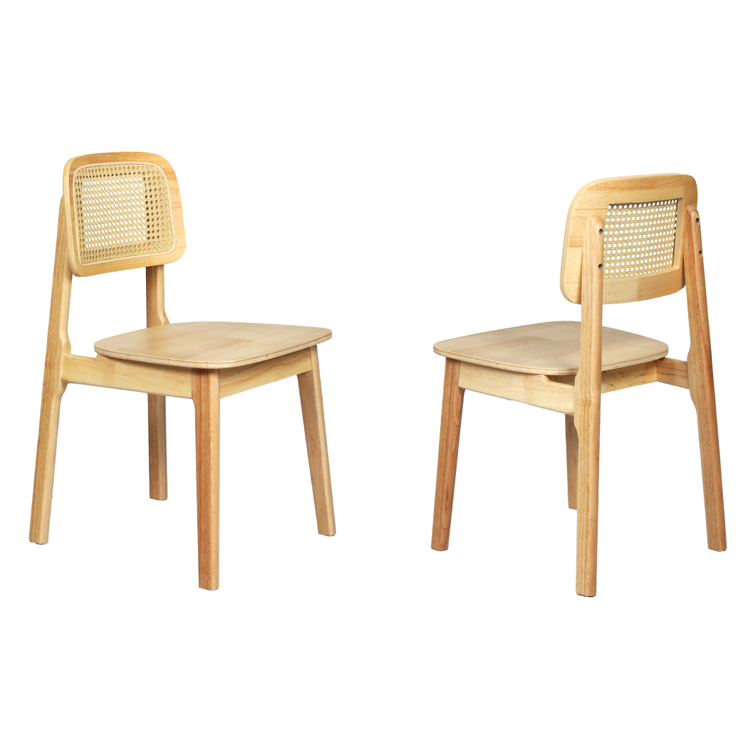 Rattan Dining Chairs Natural 50x45x79cm