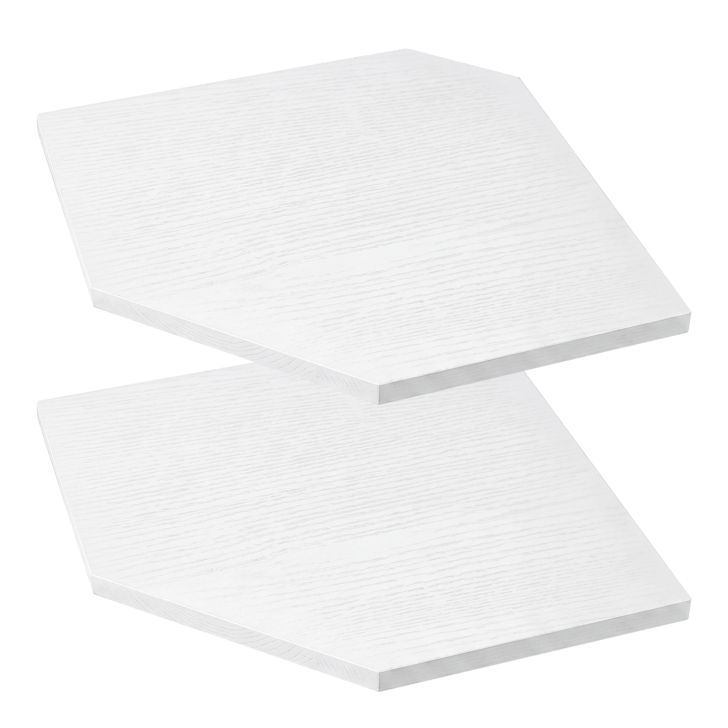 Floating Corner Shelves Wall Mounted 2pc | Simpledeals