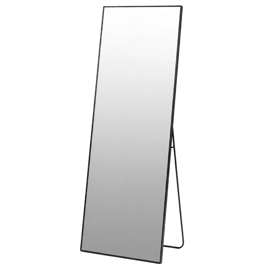 Full Length Mirror 165x60cm Black Floor Wall | Simpledeals