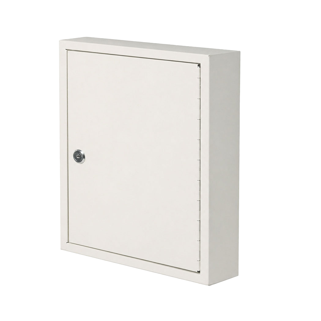 Key Safe Cabinet 42 Key White 35x27x8cm
