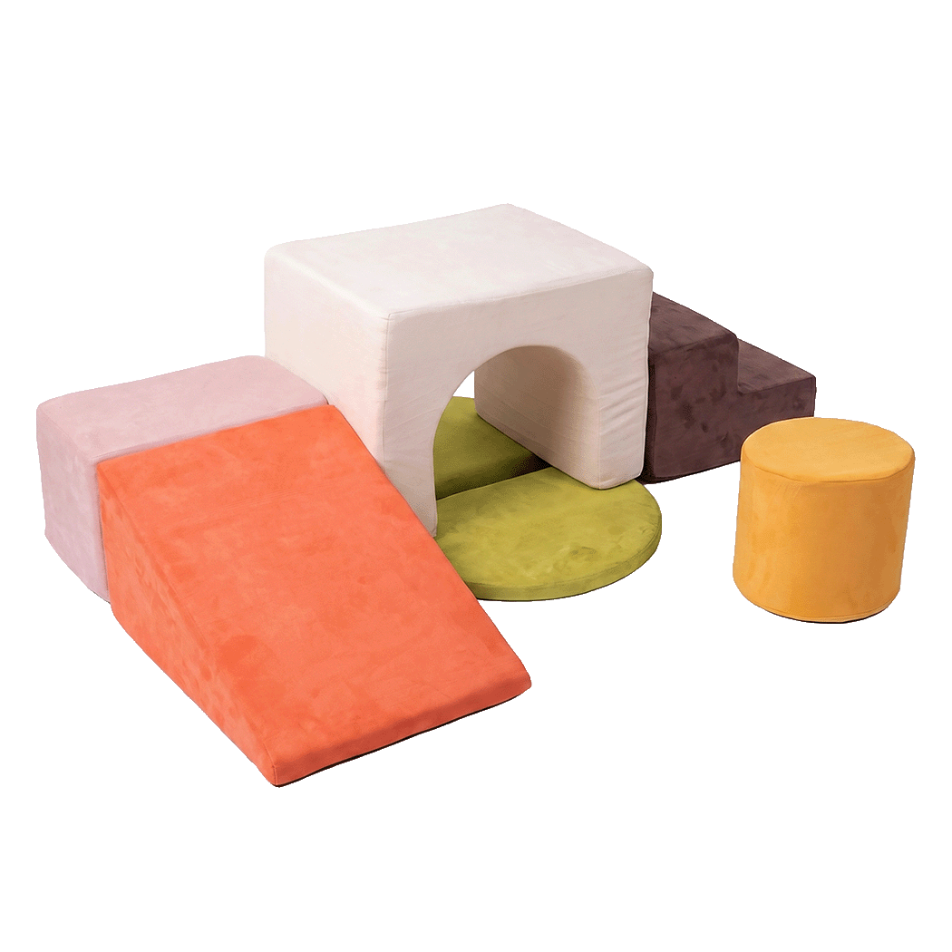 Kids Foam Climbing Blocks 7pc Soft Play Set | Simpledeals