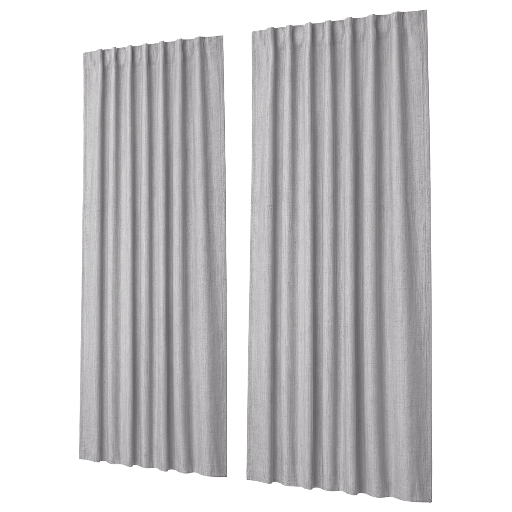 Blackout Curtains 2 Panel Thermal Linen 180x230cm | Simplede