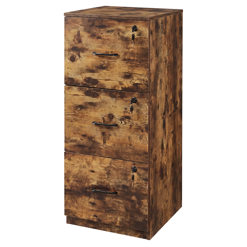3 Drawer Lockable Filing Cabinet Vertical | Simpledeals