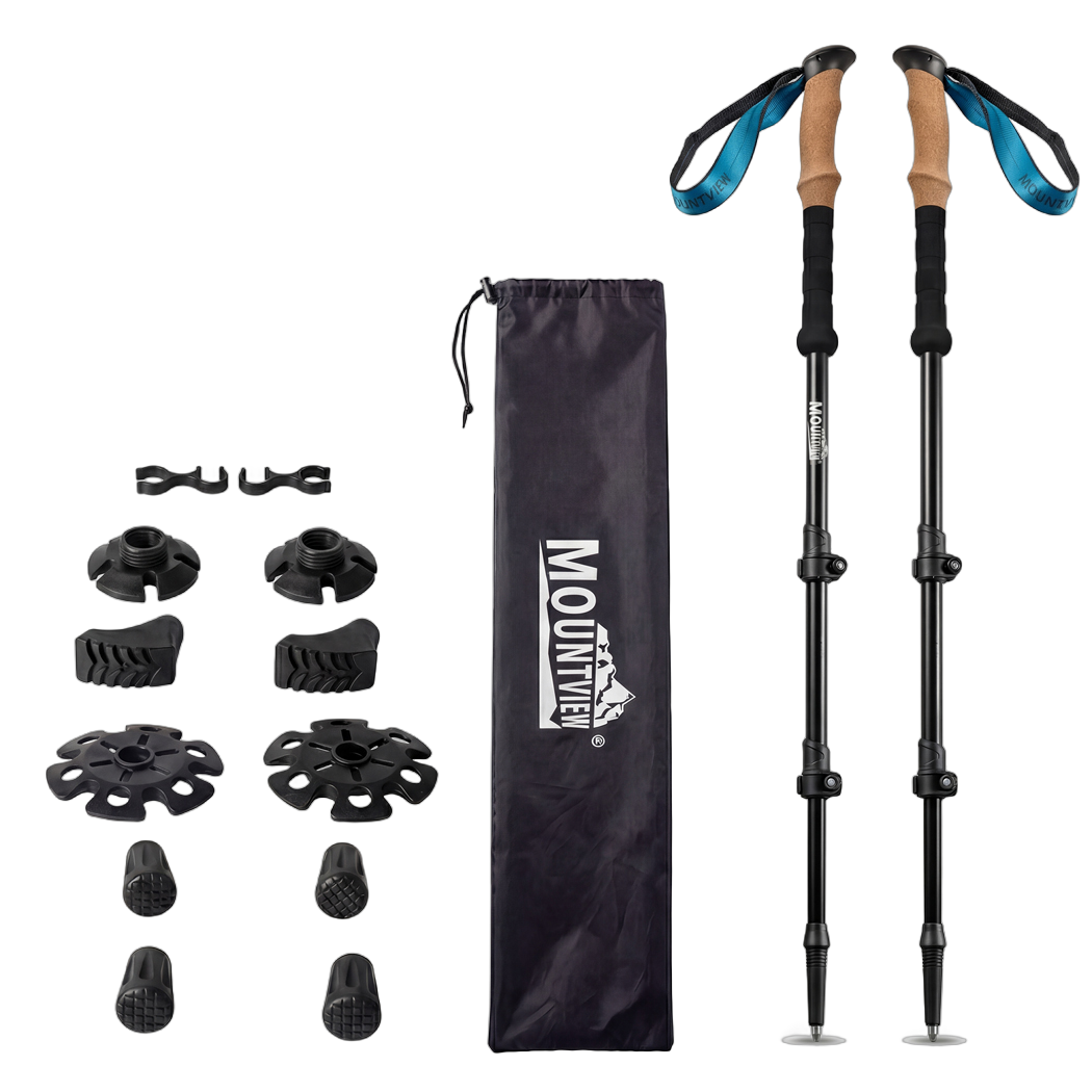 Carbon Fibre Trekking Poles Adjustable Hiking | Simpledeals