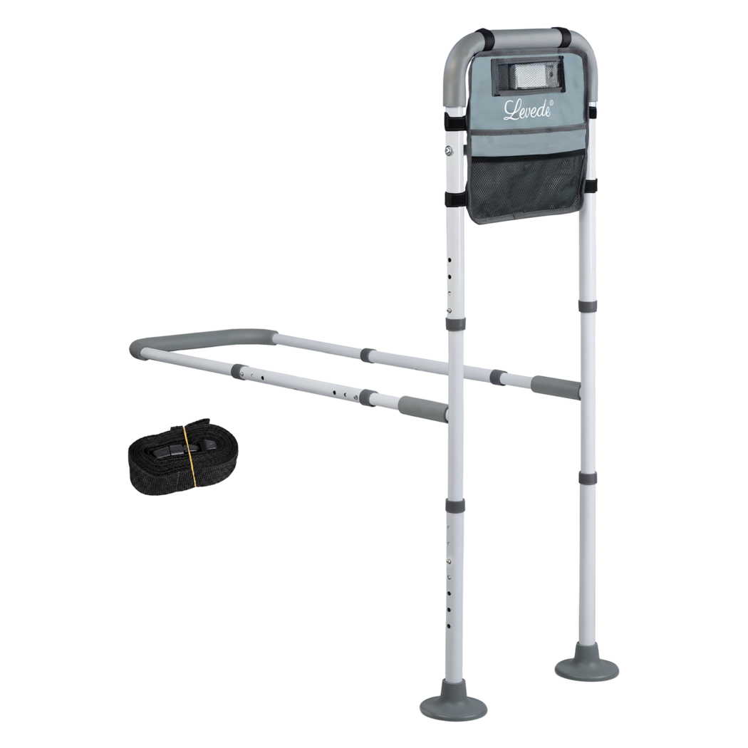 Bed Rail Elderly Adjustable Safety Handle LED Light | Simple