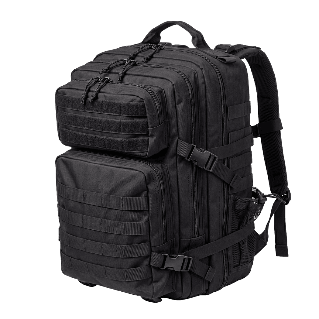45L Tactical Backpack Hiking Rucksack Black | Simpledeals