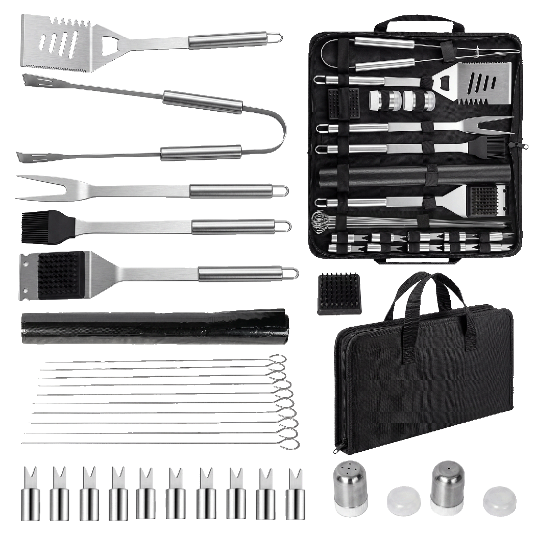 29pc BBQ Tool Set Stainless Steel Grill Kit | Simpledeals