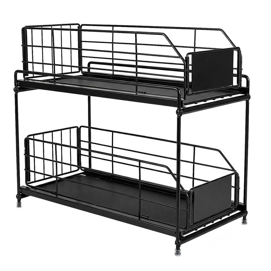 Pull Out Cabinet Organiser 2 Tier Under Sink | Simpledeals
