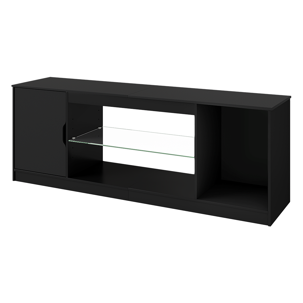TV Stand Black Storage 145x35x52.5cm