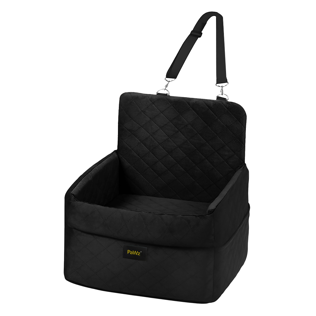 Pet Car Seat Booster Velvet Travel Bed 51x51x50cm