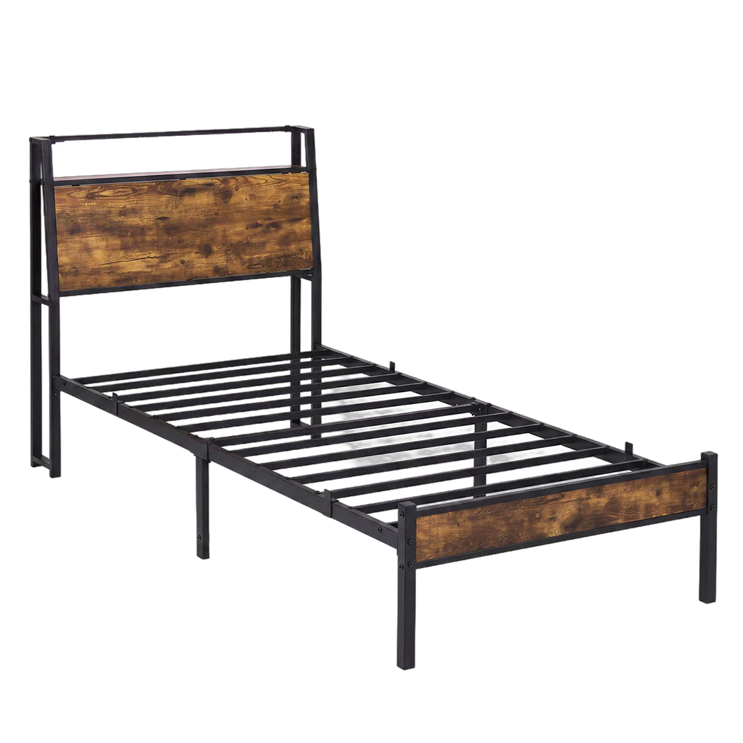 Single LED Bed Frame USB Charging Storage | Simpledeals