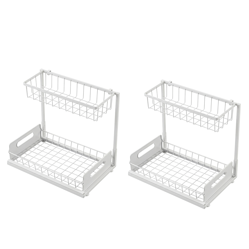 Under Sink Storage Rack 2-Tier Cabinet Organiser | Simpledea