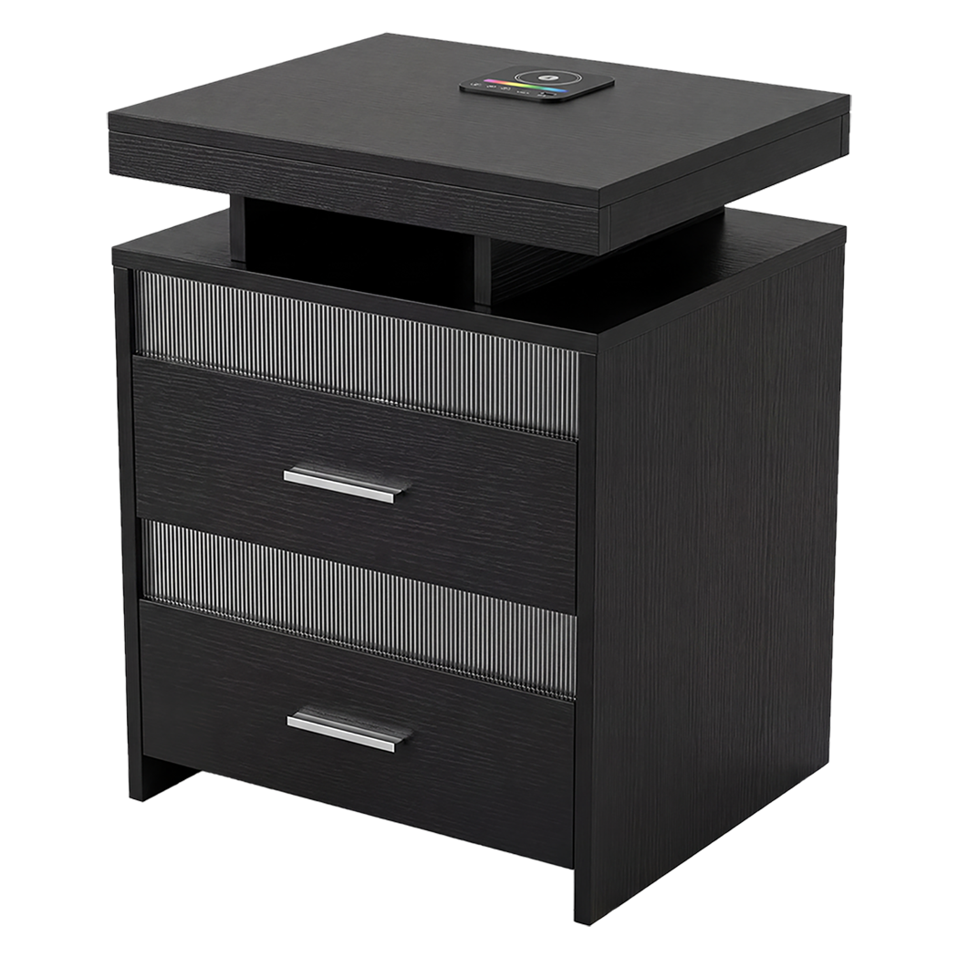 Smart Bedside Table Charging Station 45x40x60cm
