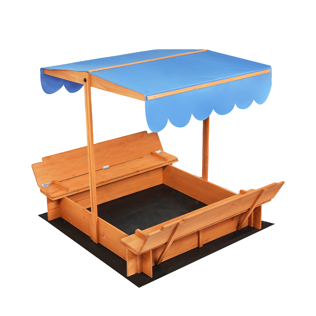Wooden Sandbox Natural 112x112x112cm